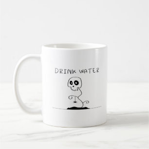 Drink Water - Eat Drink And Be Scary Retro Classic Coffee Mug