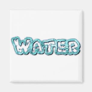 Drink water letters magnet