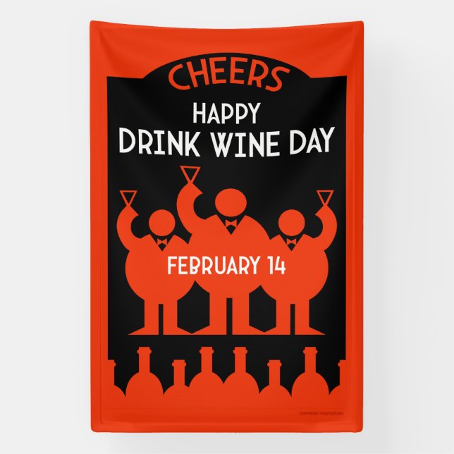 Drink Wine Day  Banner (Vertical)