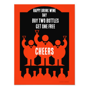 Drink Wine Day February 18 Photo Print