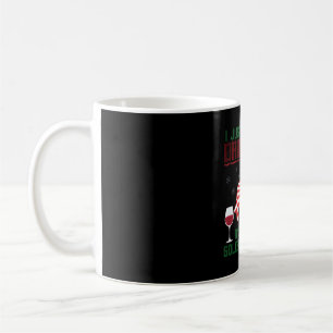 Drink Wine Hug Golden Retriever Christmas Coffee Mug