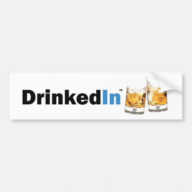 DrinkedIn Bumper Stick Sticker (Front)