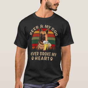 Drinkers 365 Beer & German Shepherd Dog Never Brok T-Shirt