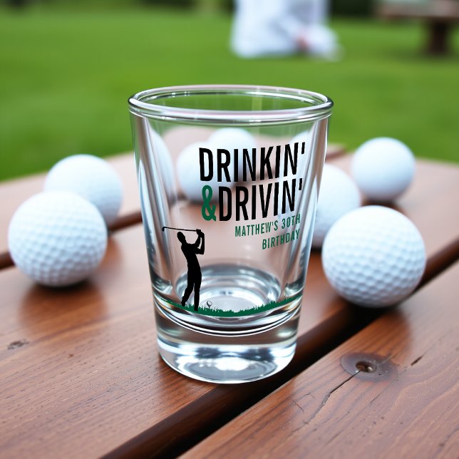 Drinkin' & Drivin' Adult Golf Birthday Party Shot Glass (Drinkin' & Drivin' Adult Golf Birthday Party Shot Glass
)