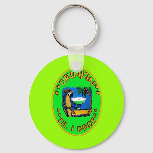 DRINKIN' TIL I DROP KEY RING (Front)