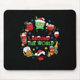 Drinking Around The World Family Christmas Vacatio Mouse Pad