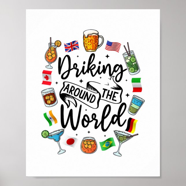 Drinking Around The World Vacation Drinking Showca Poster (Front)