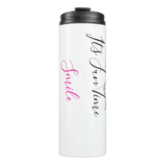 Drinking Bottle Fun Time Smile Art Design |