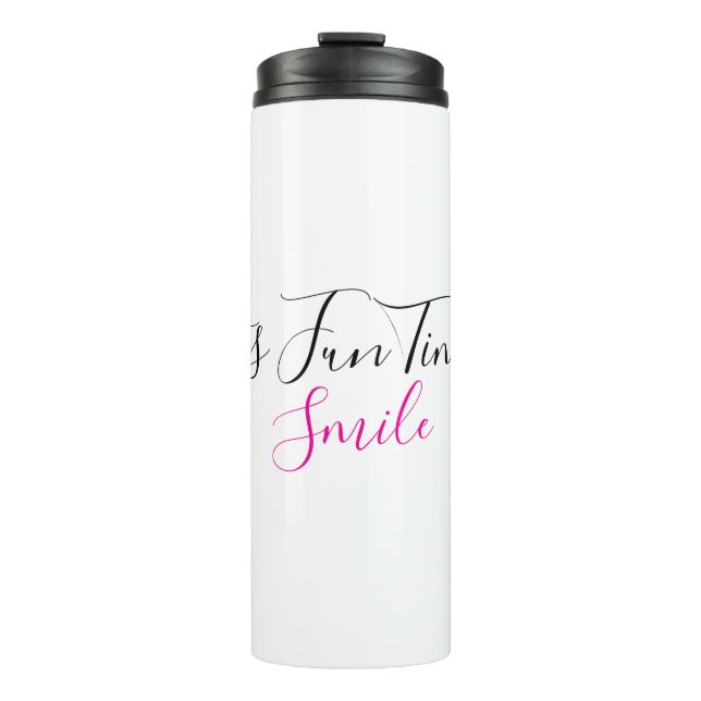 Drinking Bottle Fun Time Smile Art Design |  (Front)