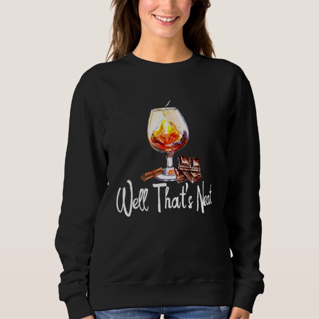 Drinking Bourbon Wine Mens Womens Sweatshirt (Front)