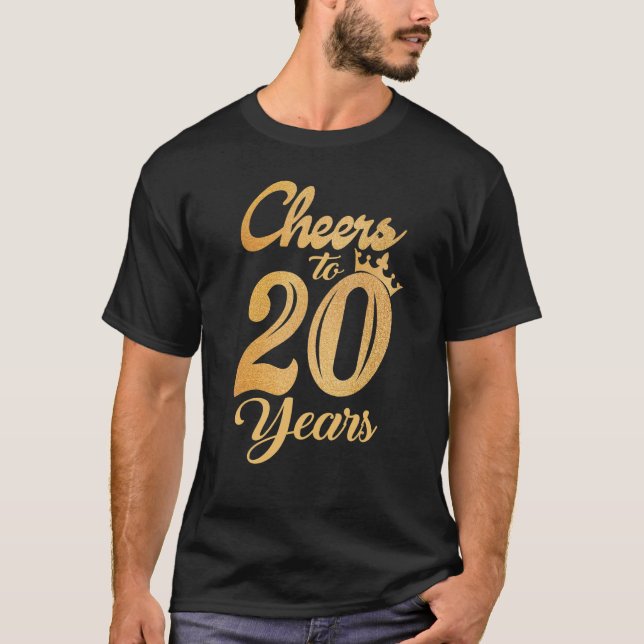 Drinking Cheers To 20 Years Old Birthday Women T-Shirt (Front)