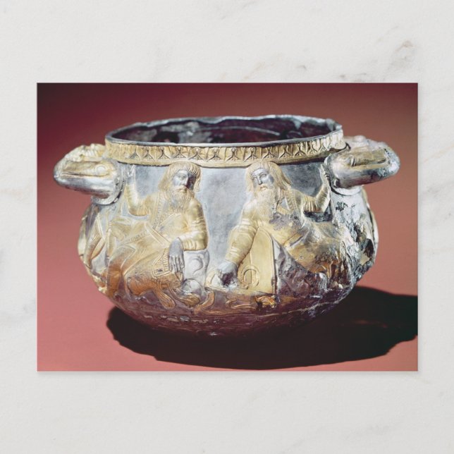 Drinking cup depicting Scythian soldiers Postcard (Front)