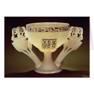 Drinking cup in the form of a half-opened