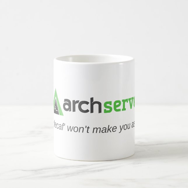 Drinking Decaf won't make you as cool as us! Coffee Mug (Center)