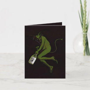 Drinking Devil ~ Card Greeting / Note