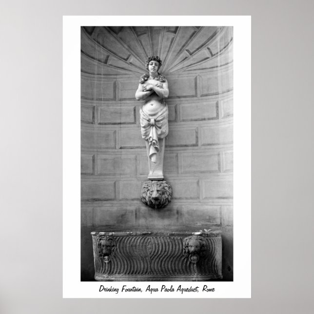 Drinking Fountain Rome Poster (Front)