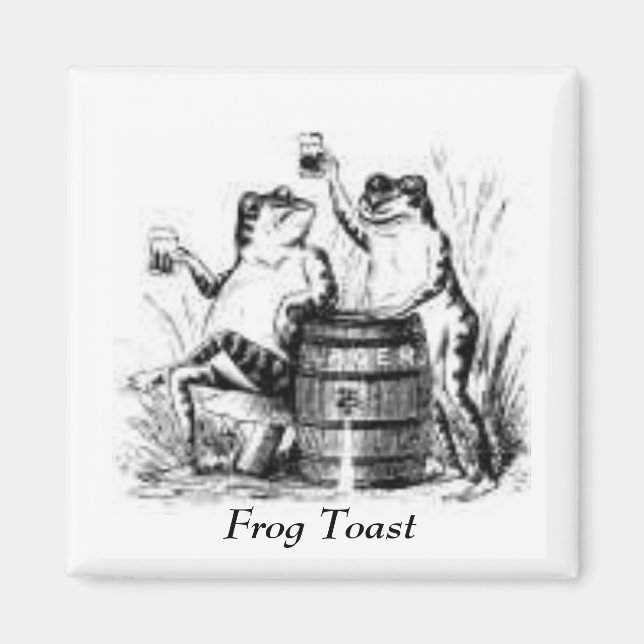Drinking Frogs Magnet (Front)