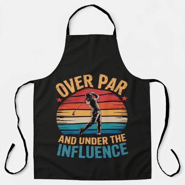 Drinking Funny Golfing Apron (Front)