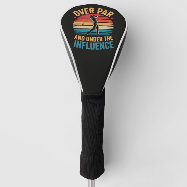 Drinking Funny Golfing Golf Head Cover (Front)