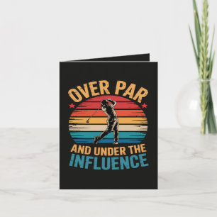 Drinking Funny Golfing Holiday Card