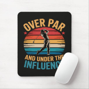 Drinking Funny Golfing Mouse Pad