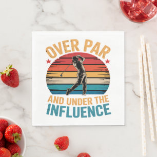 Drinking Funny Golfing Napkin