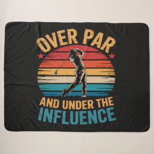 Drinking Funny Golfing Sherpa Blanket