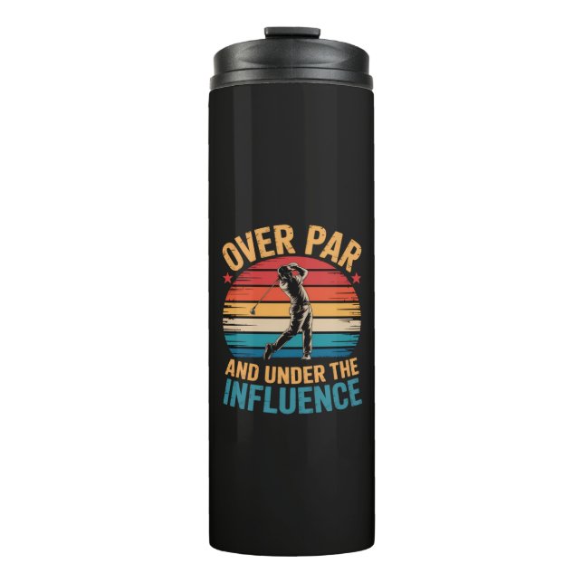 Drinking Funny Golfing Thermal Tumbler (Front)