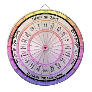 Drinking Game All Custom Text Regulation Dartboard