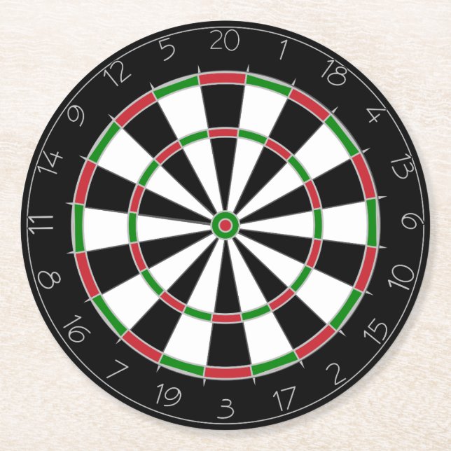 Drinking Game Dart Board Coaster (Front)