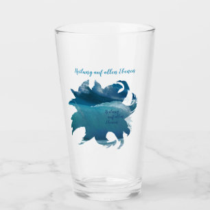 Drinking glass "Healing at all levels" Glass