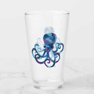 Drinking Glass Tumbler Octopus