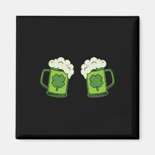 Drinking Green Beer Breast Shamrock Irish Patricks Magnet