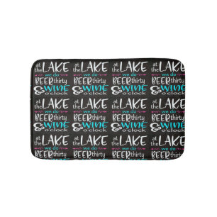**DRINKING HUMOR LAKE HOUSE** BATHROOM MAT