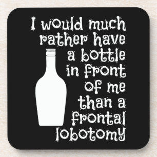 Drinking humour custom colour coasters
