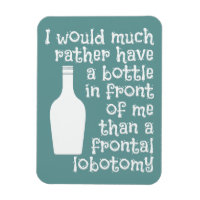 Drinking humour custom colour magnet