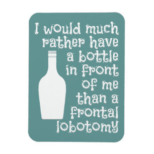 Drinking humour custom colour magnet