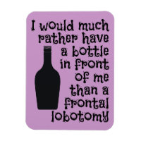 Drinking humour custom colour magnet