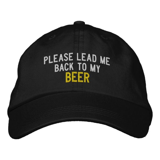 Drinking Humour Embroidered Hat (Front)