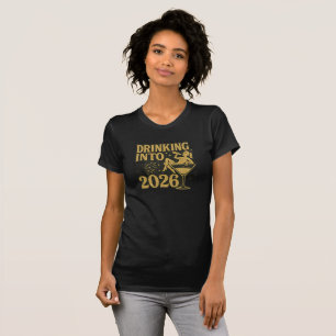 Drinking Into 2026 New Year’s Eve Vintage T-Shirt