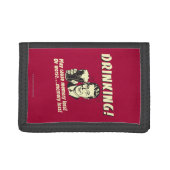 Drinking: May Cause Memory Loss Worse Tri-fold Wallet (Front)