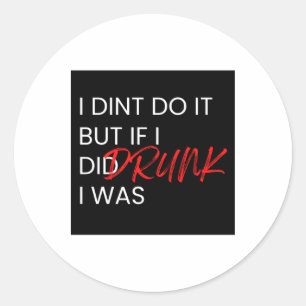 Drinking Mistake Sticker