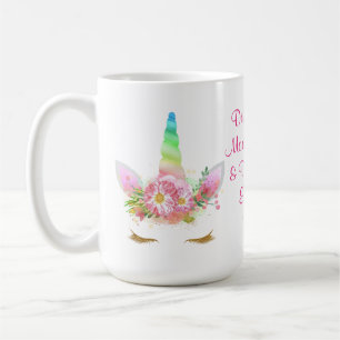 Drinking Morning Magic Rainbow Unicorn Coffee Mug
