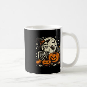 Drinking Skeleton Pumpkin Halloween Costume Women  Coffee Mug