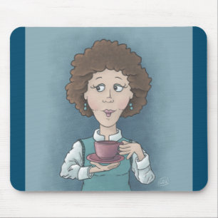Drinking Tea Mousepad