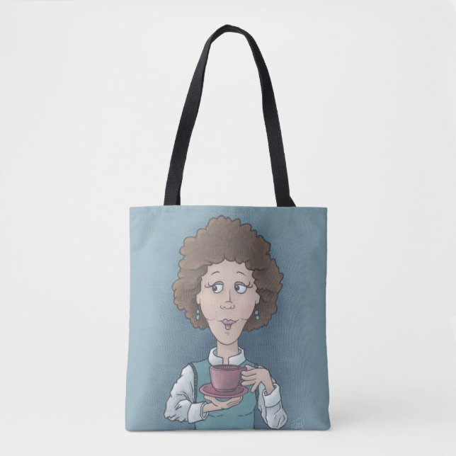 Drinking Tea Tote Bag (Front)