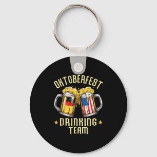 Drinking Team Beer Mugs American German Adults  Key Ring