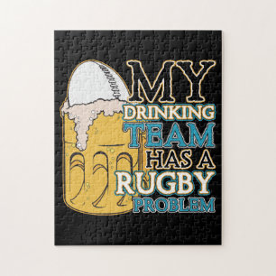 Drinking Team Rugby Jigsaw Puzzle