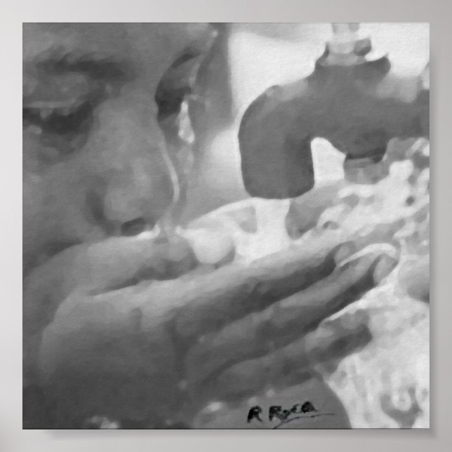 Drinking the waters of O Oils Atwork Poster (Front)