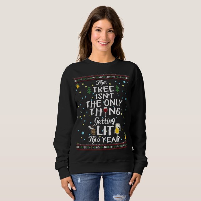 Drinking Ugly Christmas Sweater (Front Full)